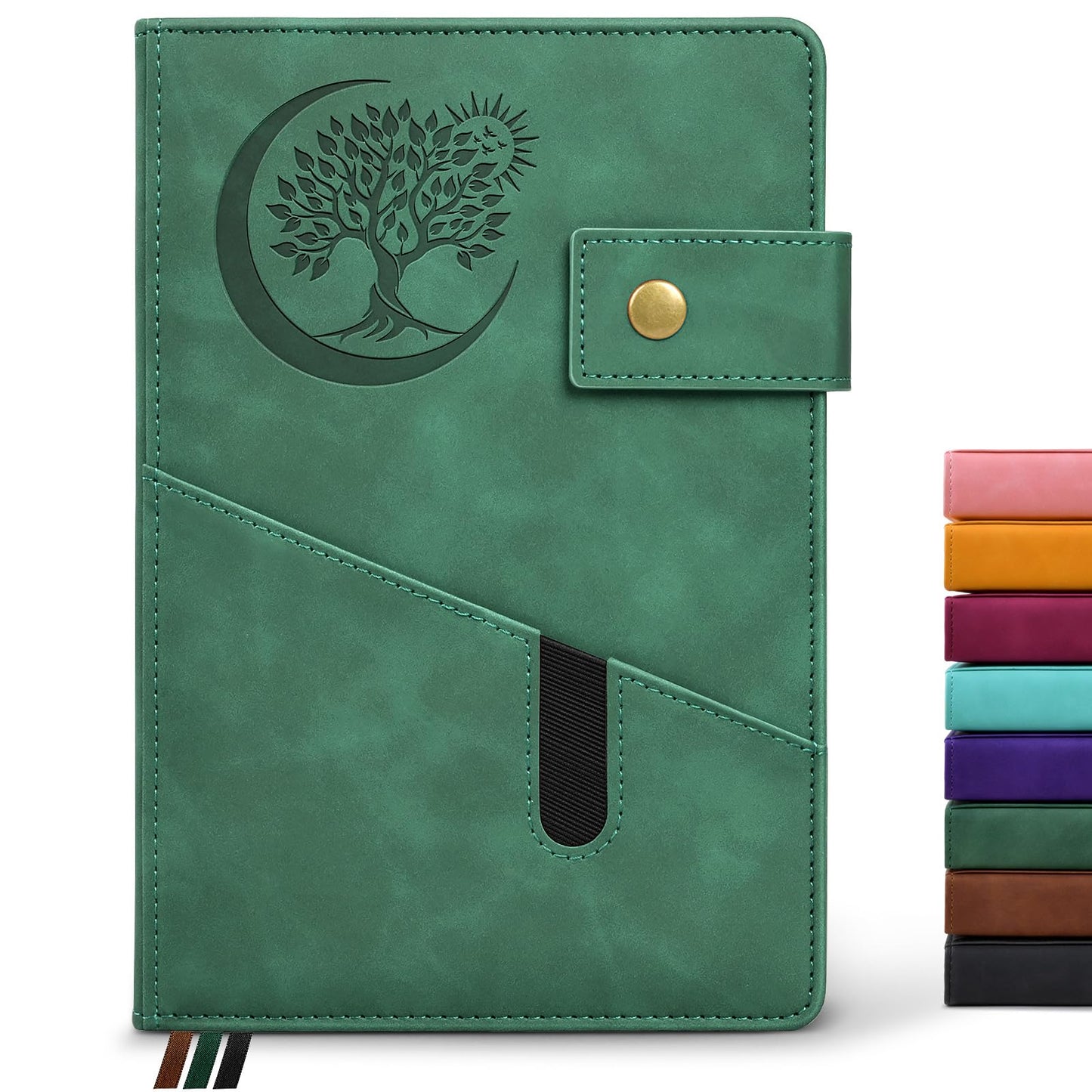 PAIBAS Lined Journal Notebook for Men, A5 Leather Journals for Writing Women, Hardcover Notebooks for Work,School,Note Taking,Travel,Business,Personal daily Diary,200 Page College Ruled (5.9&amp;#34; x 8.4&amp;#34;)