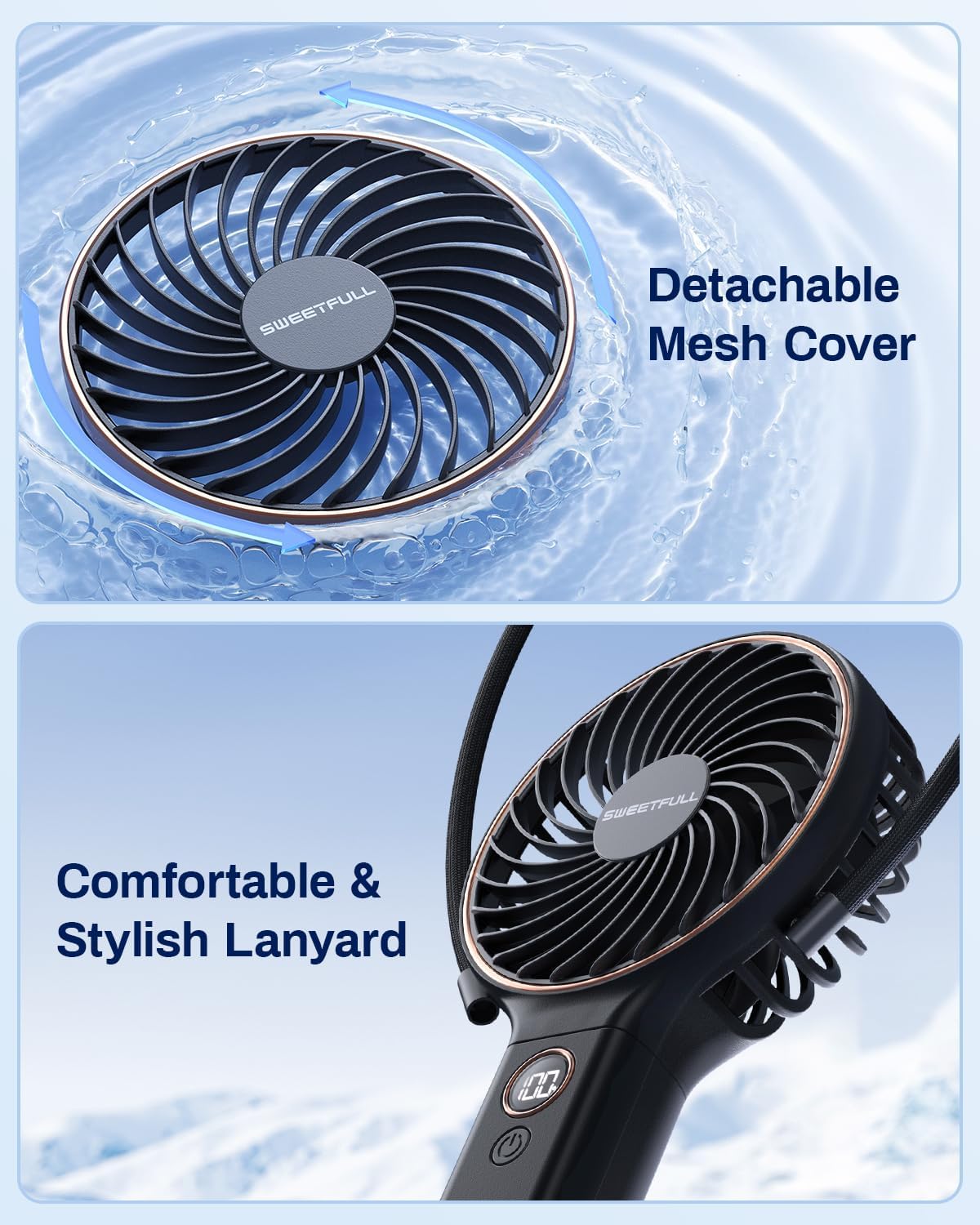SWEETFULL_Handheld_Portable_Fan,_5000mAh_Rechargeable_Battery,_6_Speed_Wind,_LED_Digital_Display,_Foldable_Electric_Personal_Mini_Travel_Fan_with_Backup_Power,_Summer_Essentials_Gifts_for_Women_Girl