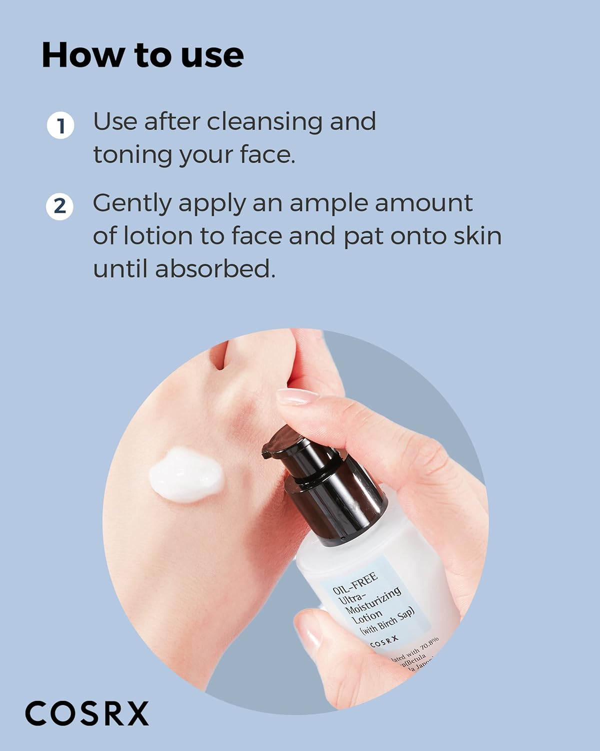 COSRX_Oil_Free_Lotion_with_Birch_Sap,_Daily_Acne_Facial_Moisturizer,_Hydrating_Moisturizer_for_All_Skin_Types,_Korean_Skin_Care,_3.38_fl.oz_/_100ml