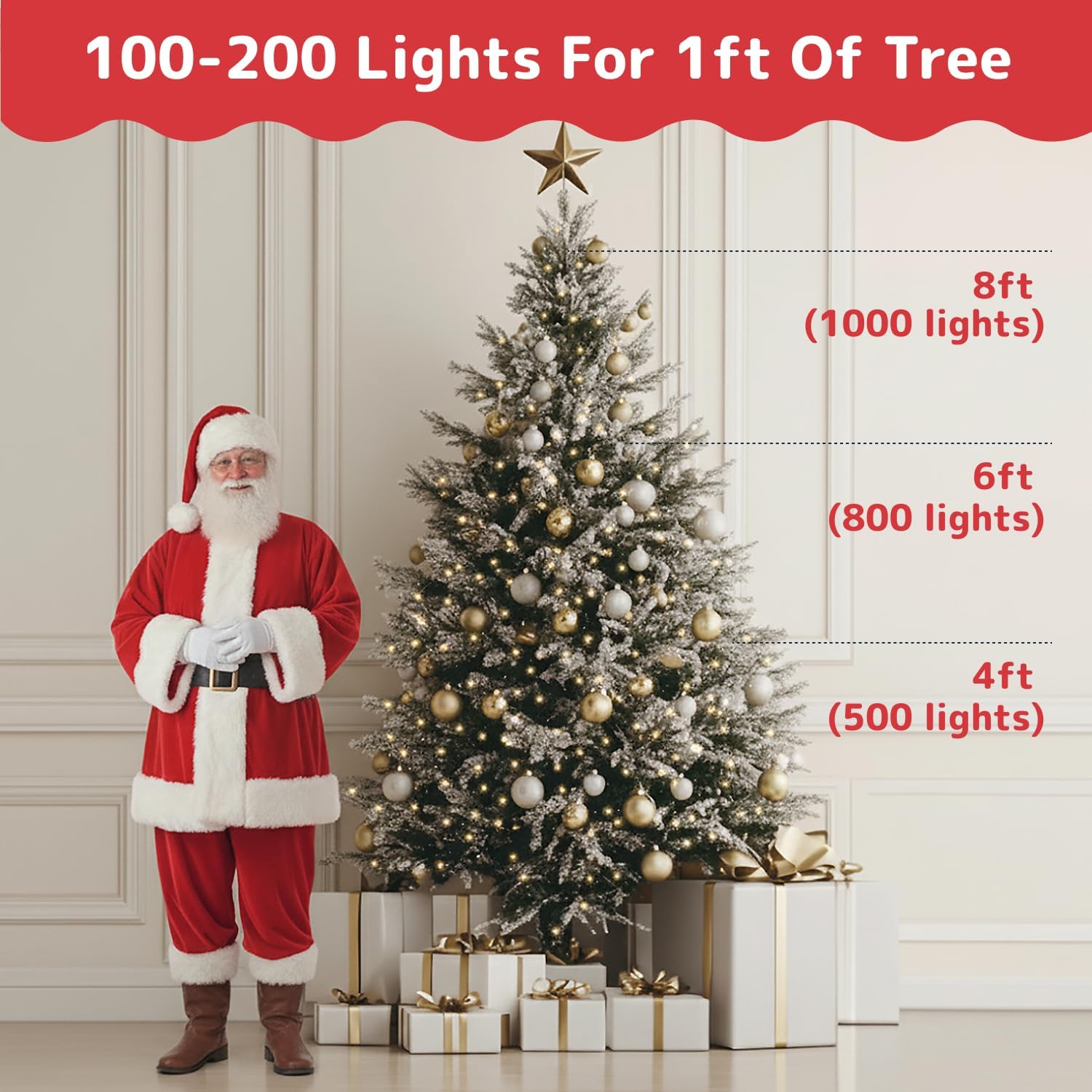 PREXTEX_10_Ft_String_Lights_with_Christmas_Tree_Light_Warm_White_-_Indoor/Outdoor_Decor_-_50_Count_Christmas_Lights_for_Holidays_-_Xmas_Light_on_White_Wire_-_Multi-Strand_Connectable