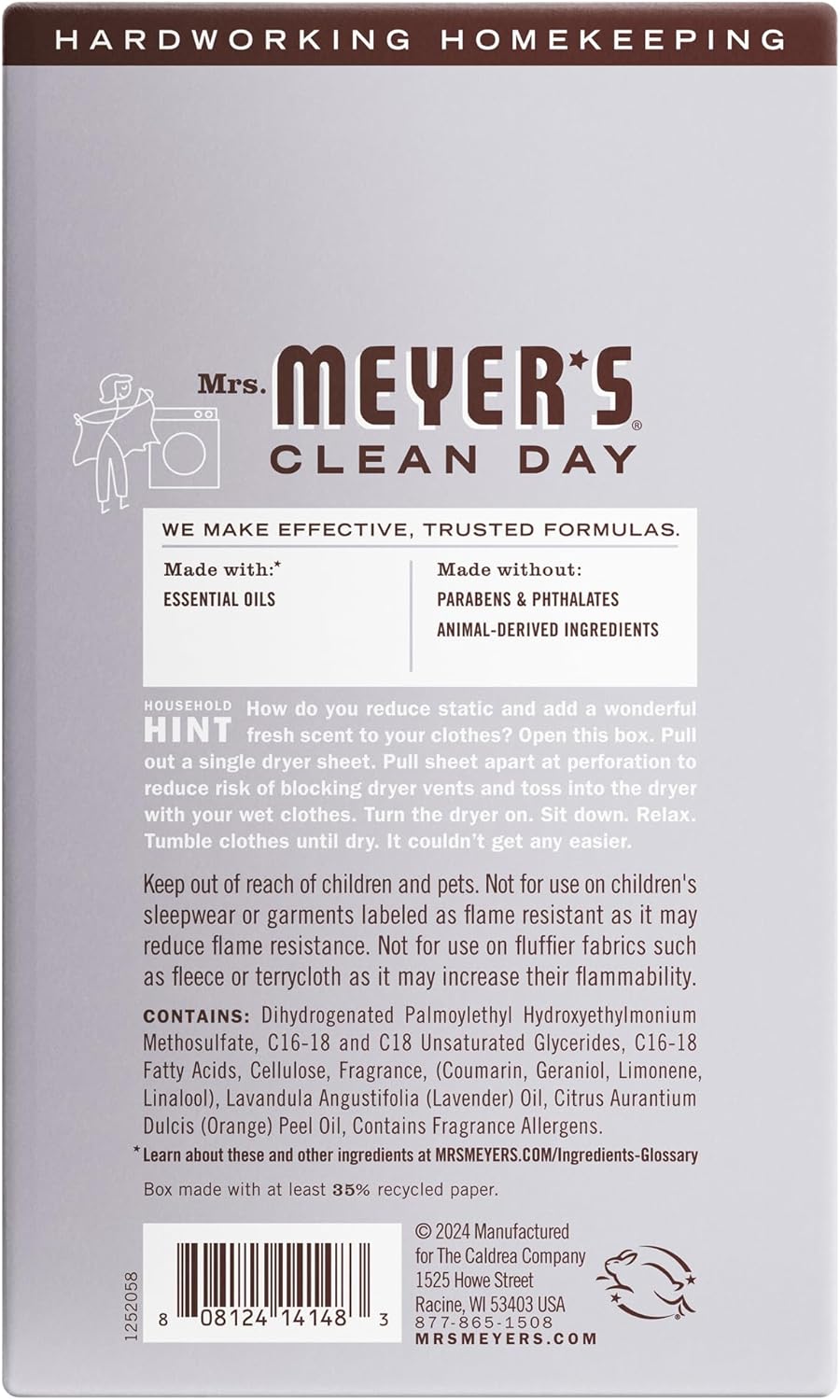 MRS._MEYER'S_CLEAN_DAY_Dryer_Sheets,_Lavender,_80_ct
