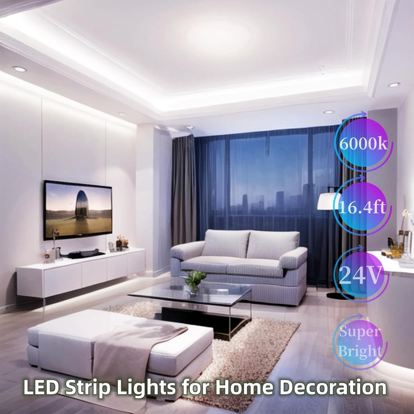 White_Led_Strip_Lights_for_Bedroom_Small_Dimmable_LED_Lights_Strip_16.4ft_Super_Bright_Flexible_LED_Tape_Lights_Rope_Light_for_for_Room_Home_Decor_Luces_Leds_for_Living_Room_Kitchen_Vanity_Mirror