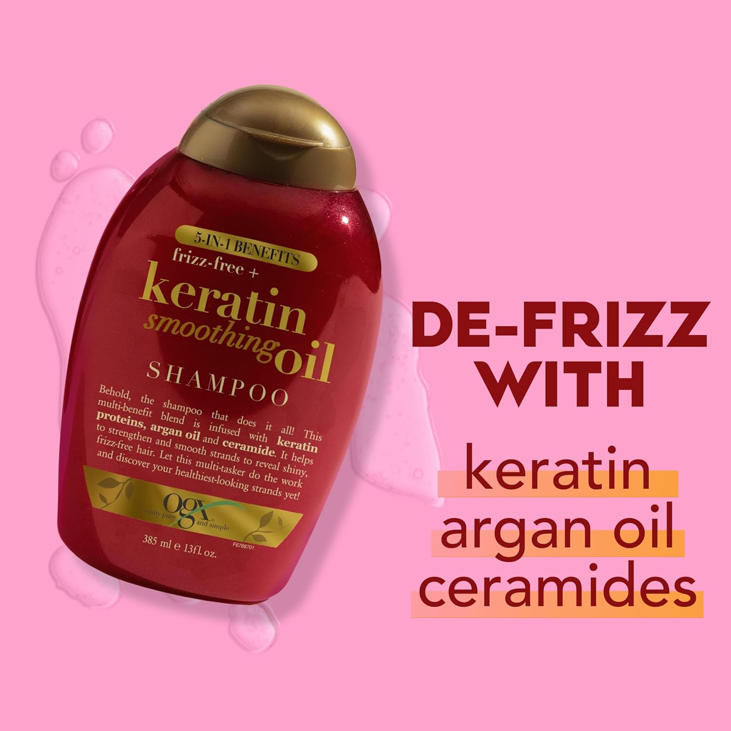 OGX_Frizz-Free_+_Keratin_Smoothing_Oil_Shampoo,_5_in_1,_for_Frizzy_Hair,_Shiny_Hair,_13_Fl_Oz