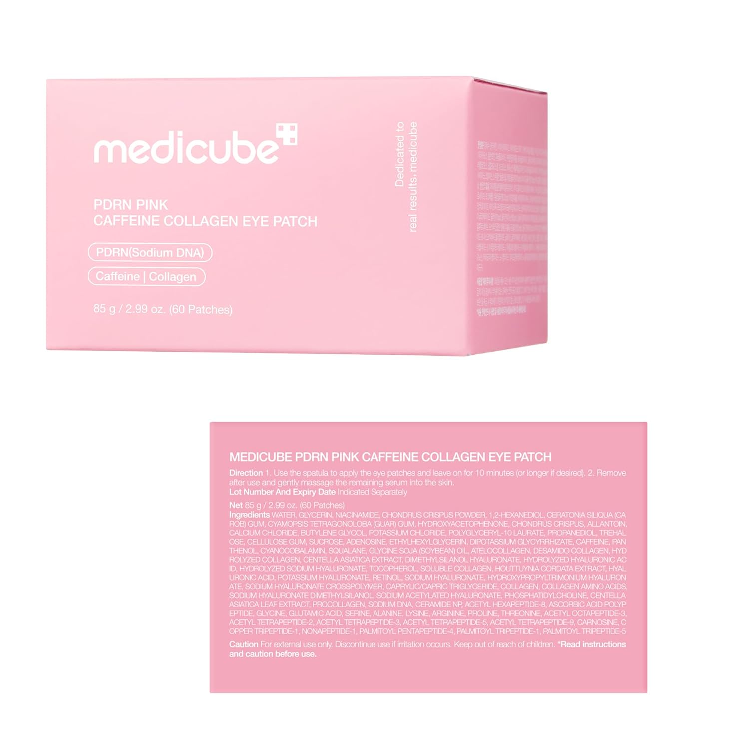 medicube_PDRN_Caffeine_Collagen_Eye_Patch_|_Gel_Eye_Patches_for_the_appearance_of_Dark_Circles,_Undereye_Bags_|_Firming,_Age-Defying_Care_with_Retinol,_Collagen_|_Korean_Skincare_|_30_Pairs