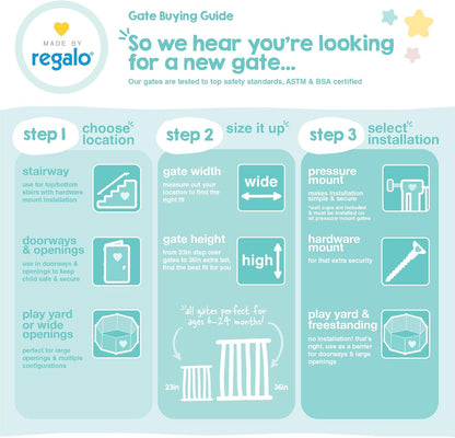 Regalo_Safety_29-38.5"_Baby_Gate_for_Doorways_&_Bottom_of_Stairs,_Pressure_Mounted_Baby_Gate_with_Door_for_Babies,_Toddlers_&_Pets,_Tested_&_Safe_for_30_Years,_American_Designed,_American_Owned,_White