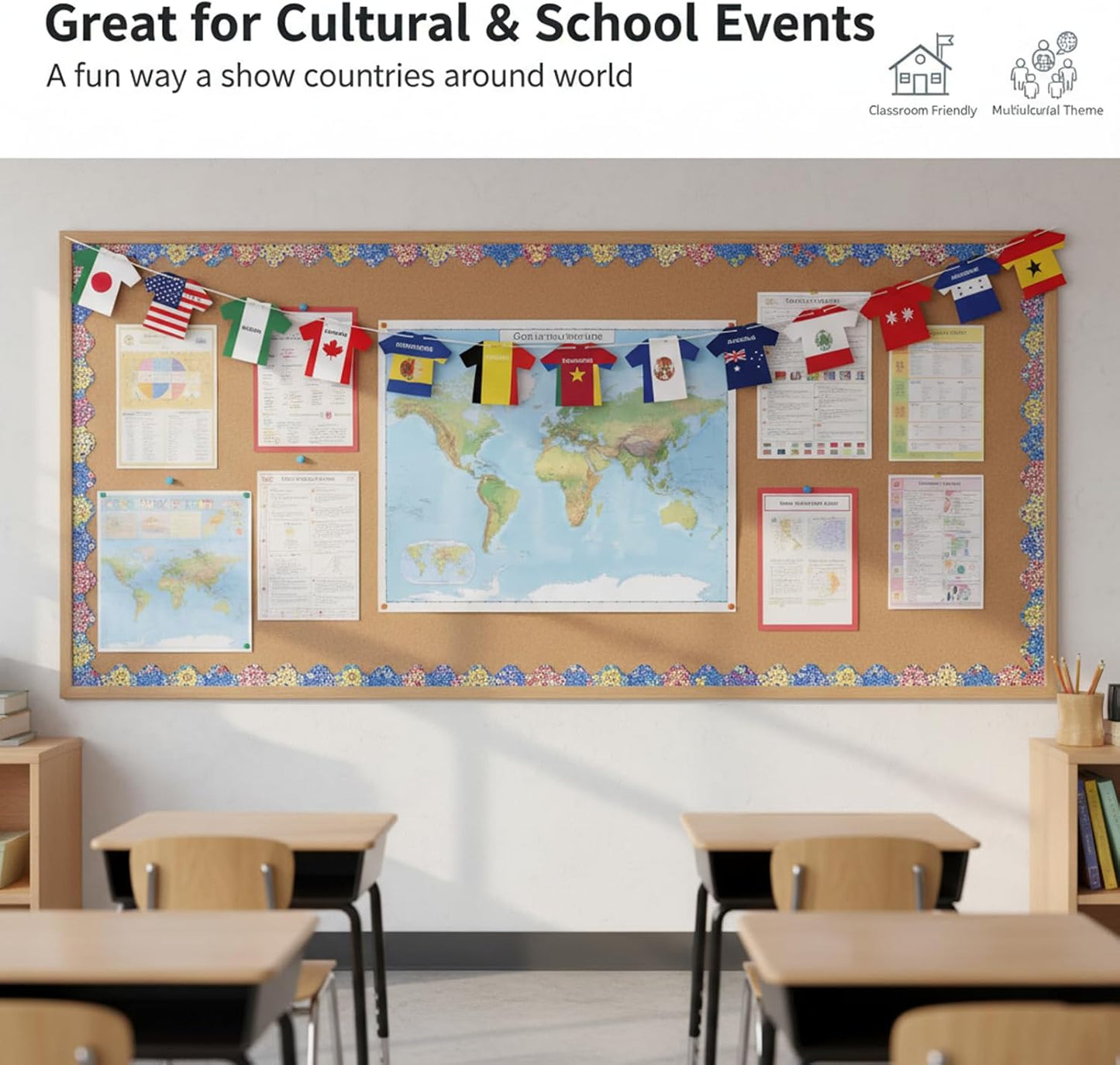 2026_World_Cup_Soccer_Jersey_Flag_Bunting_Banner_50_Pcs_International_Country_String_Flags_Garland_Merchandise_for_Sports_Themed_Parties_Olympic_Celebrations_Decorations(Not_among_the_top_48_teams）