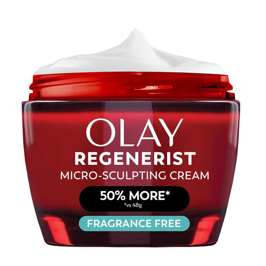 Olay_Face_Moisturizer,_Regenerist_Micro-Sculpting_Cream_for_Women,_Fragrance-Free_-_Anti-Aging,_Anti-Wrinkle,_Firming_Skin_Care_-_Triple_Collagen_Cream,_Peptide,_Hyaluronic_Acid,_Niacinamide,_2.6oz