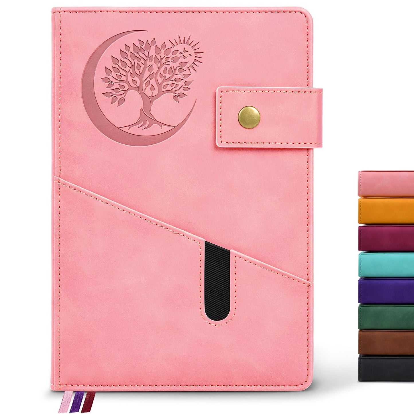 PAIBAS Lined Journal Notebook for Men, A5 Leather Journals for Writing Women, Hardcover Notebooks for Work,School,Note Taking,Travel,Business,Personal daily Diary,200 Page College Ruled (5.9&amp;#34; x 8.4&amp;#34;)
