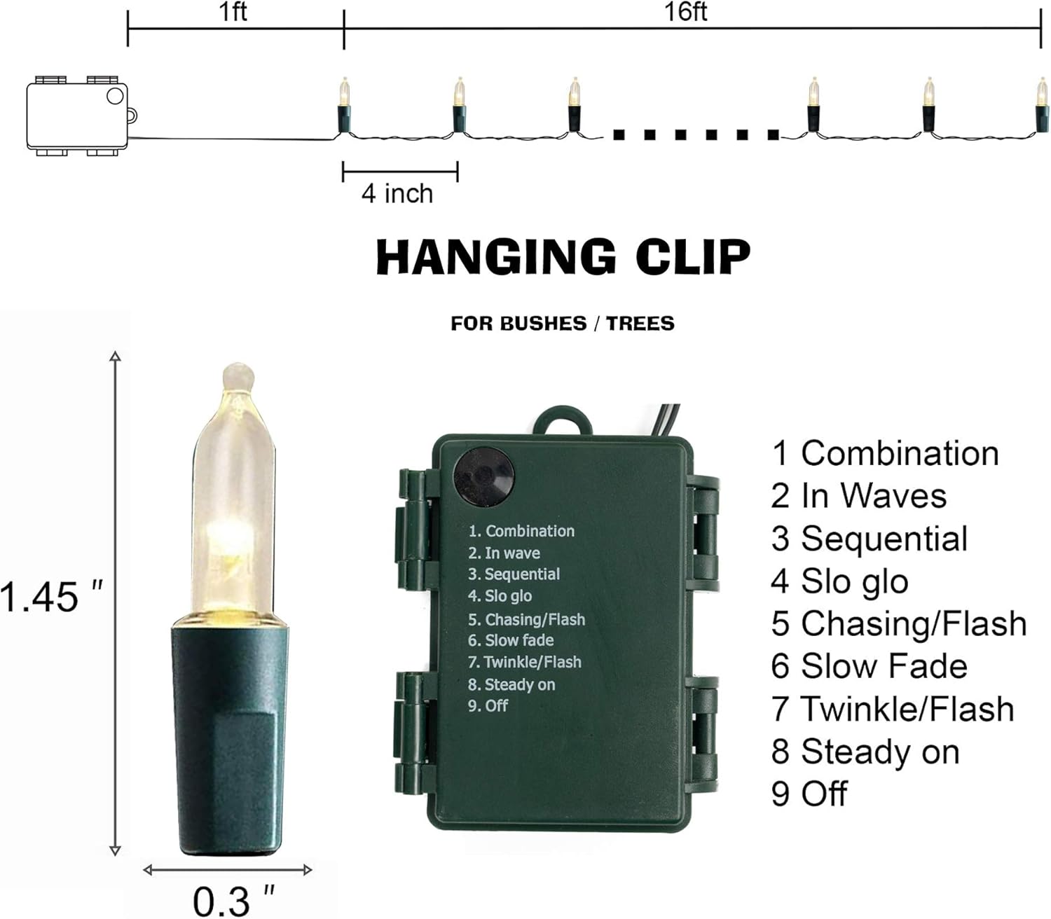FUNPENY_Battery_Operated_Christmas_Mini_String_Lights,_1/2/4_Pack_Total_100LED_32FT_8_Modes_Waterproof_Fairy_Lights,_Christmas_Decorations_for_Indoor_Outdoor_Garden_Party_Decor