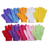 10 Pairs Exfoliating Gloves, Made of 100% Nylon,10 Colors Double Sided Exfoliating Gloves for Beauty Spa Massage Skin Shower Body Scrubber Bathing Accessories.