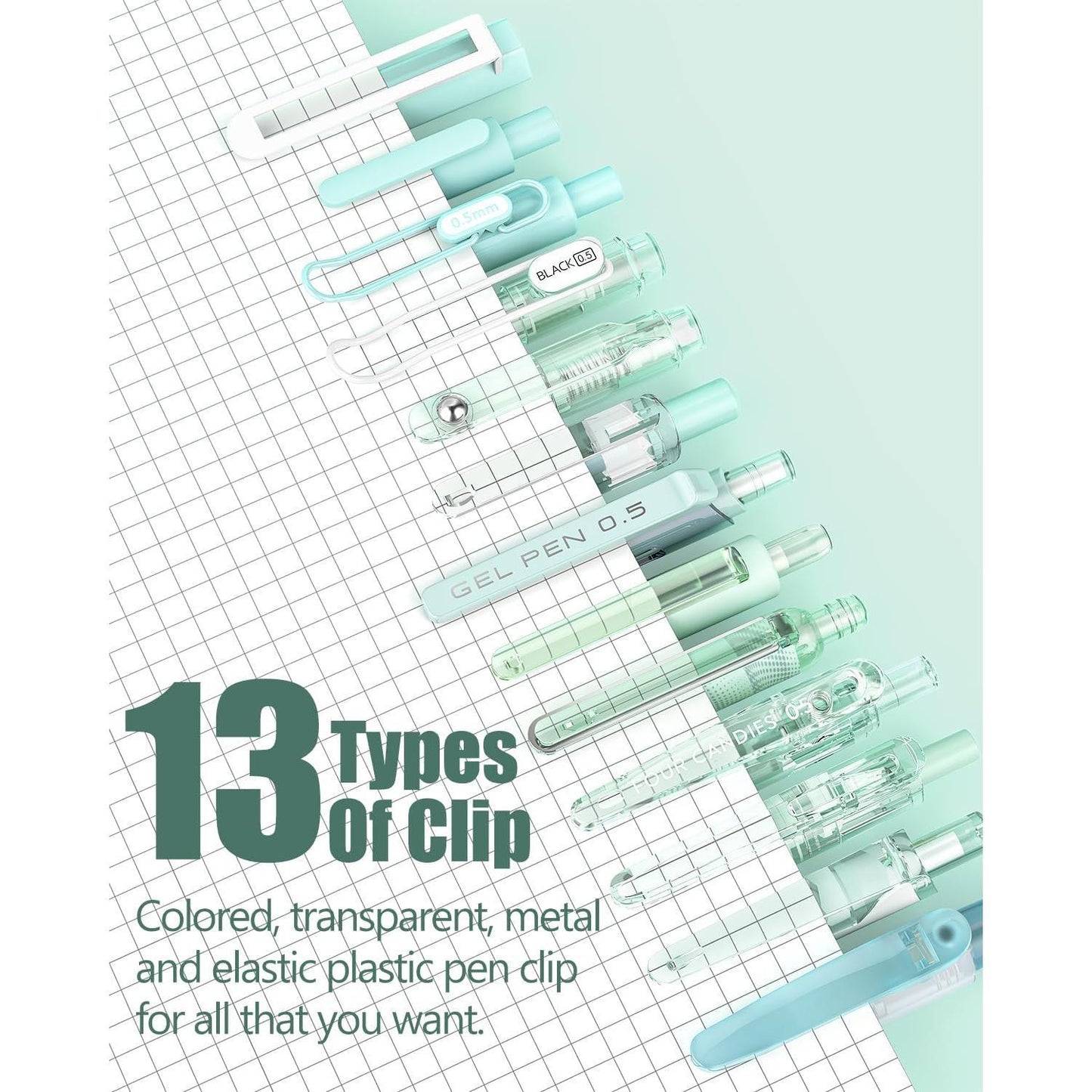 Four_Candies_Pastel_Gel_Ink_Pen_Set,Cute_Retractable_0.5mm_Fine_Point_Pen,Note_Taking_Aesthetic_Pens,_Black_Ink_Pens_with_Highlighter,_Smooth_Writing_Pens_for_School,_Office