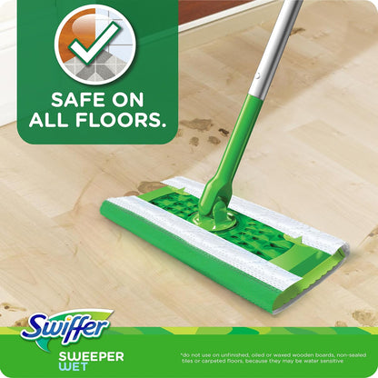 Swiffer_Sweeper_Wet_Mopping_Pad_Refills_for_Floor_Mop_with_Febreze_Lavender_Scent,_12_Count_Pack_Wood_Wooden_Adjustable_Cleaning
