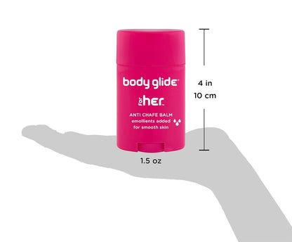 Body_Glide_For_Her_Anti_Chafe_Balm_|_Chafing_stick_with_added_emollients_|_Great_for_dry,_sensitive_skin_and/or_sensitive_areas_|_Use_on_all_body_|_1.5oz_Body_Care_Comfort_Cleanser_Lotions_Daily_Vegan_Vitamins_Skin_Repair_Cosmetic_Moisturizing_Moisturize