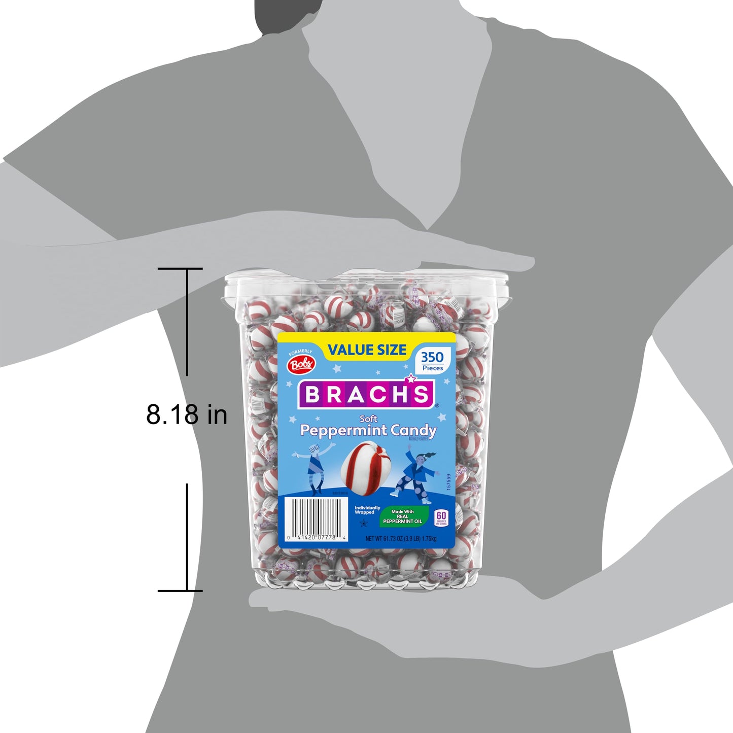 Brach's_Bobs_Sweet_Stripes_Soft_Peppermint_Candy,_Individually_Wrapped_Pieces,_3.9_lb_Tub_(350_Count)