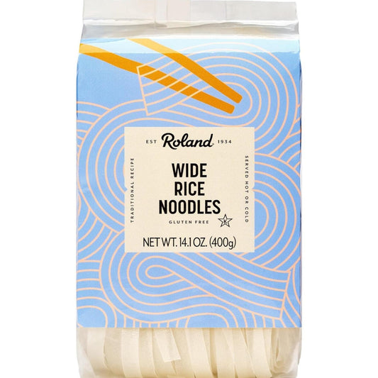 Roland_Foods_Wide_Rice_Noodles,_14.1_Ounce_Bag,_Pack_of_1