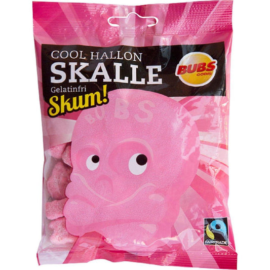 2_Bags_x_90g_of_Bubs_Godis_Cool_Hallonskalle_Skum_-_Original_-_Swedish_-_Sour_-_Cool_Raspberry_Skull_Foam_-_Gelatine_Free_-_Wine_Gums_-_Candy