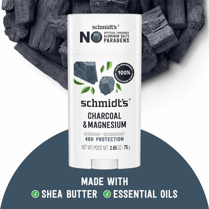 Schmidt's_Aluminum-Free_Vegan_Deodorant_Charcoal_&_Magnesium_with_48_Hour_Odor_Protection,_2_Count_for_Women_and_Men,_Natural_Ingredients,_Cruelty-Free,_2.65_oz,_Pack_of_2_Body_Care_Fragrance_Gentle_Scent_Comfort_Aroma_Cleanser