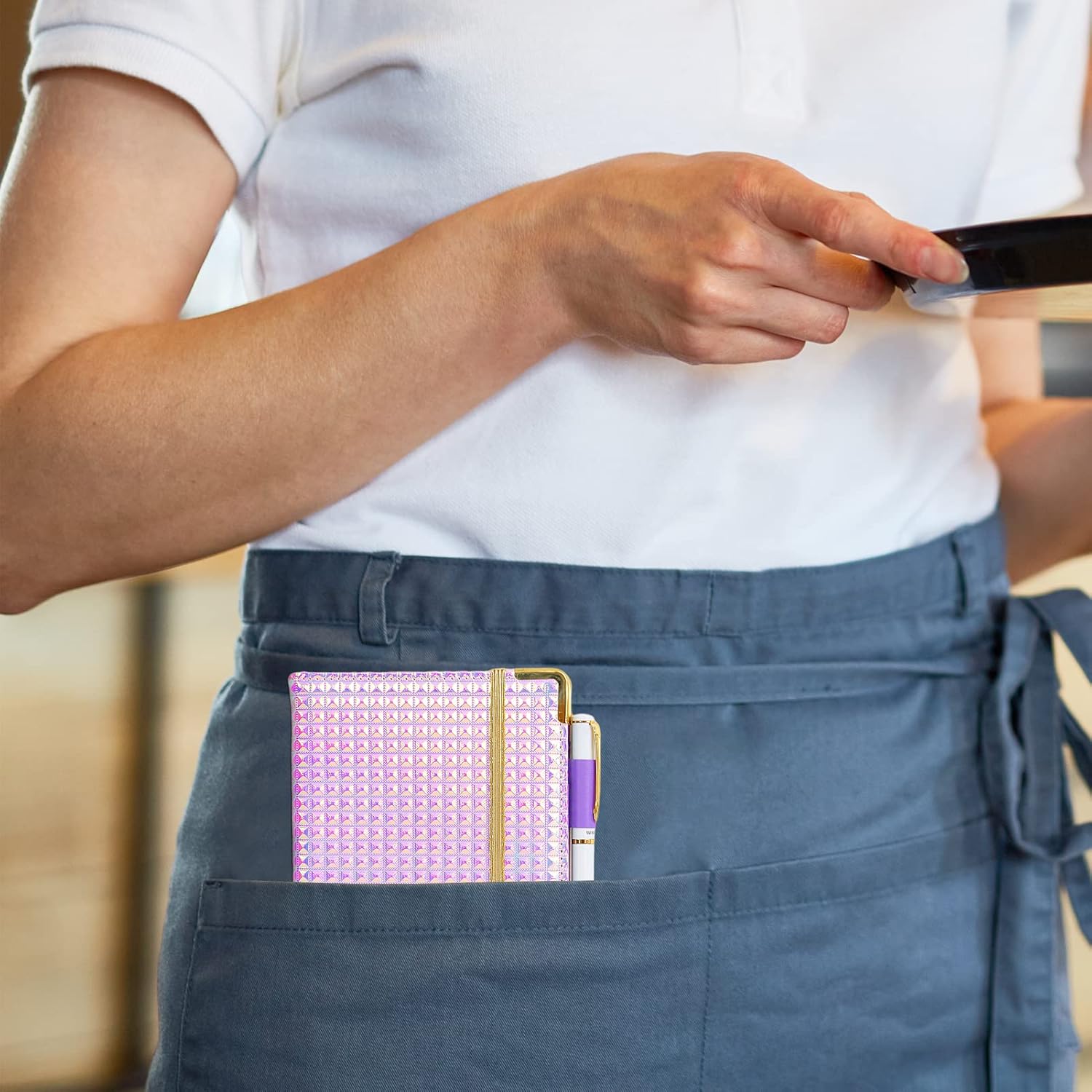 Server_Book_Waitress_Book_with_Money_Pocket_Unique_Glitter_Leather_Server_Books_for_Waitress_Black_Serving_Books_with_Zipper_Pocket_Waiter_Accessories