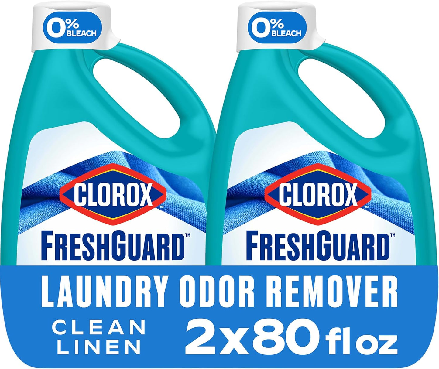 Clorox_FreshGuard_Laundry_Odor_Remover,_0%_Bleach,_Clean_Linen,_80_Fl_Oz.,_Pack_of_2_(Pack_May_Vary)