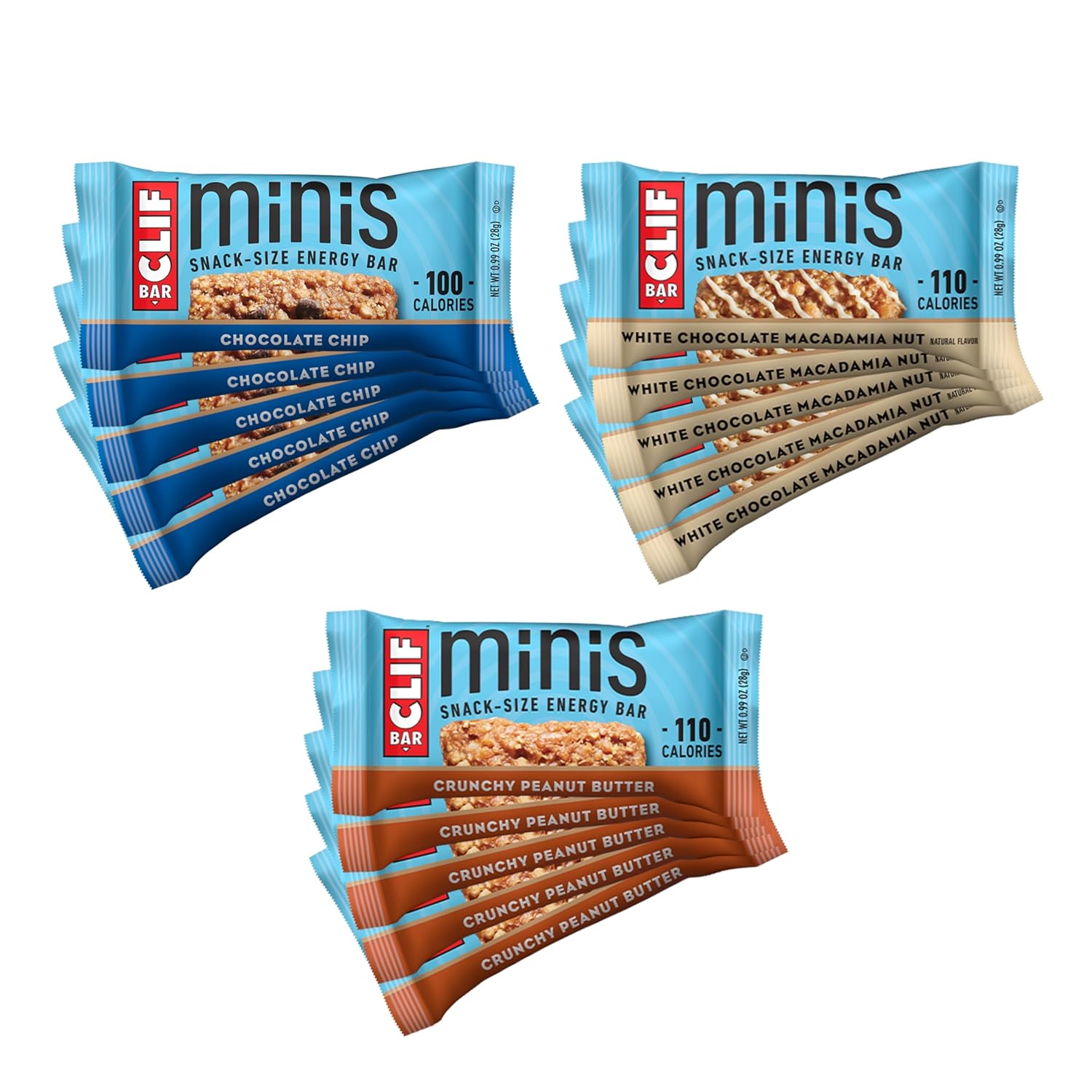 CLIF_BAR_Minis_-_Variety_Pack_-_Made_with_Organic_Oats_-_4-5g_Protein_-_Non-GMO_-_Plant_Based_-_Snack-Size_Energy_Bars_-_0.99_oz._(30_Count)