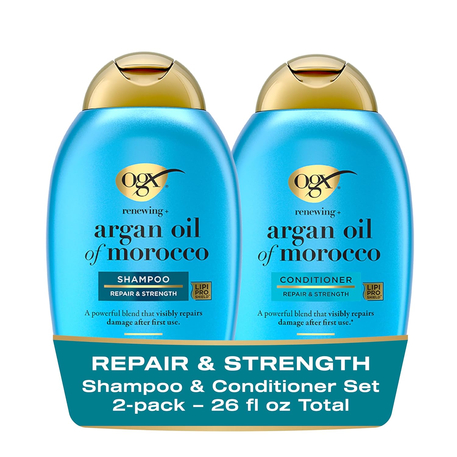 OGX_Renewing_+_Argan_Oil_of_Morocco_Shampoo_&_Conditioner_Set,_Damage_Repairing_Shampoo_&_Conditioner_Helps_Strengthen_&_Repair_Dry,_Damaged_Hair,_Sulfate-Free_Surfactants,_13_fl._Oz,_2_Pack