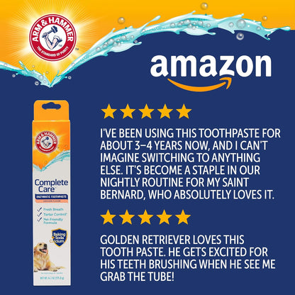 Arm_&_Hammer_Complete_Care_Enzymatic_Dog_Toothpaste_with_Baking_Soda_and_Calcium,_Fluoride-Free_Chicken_Flavor_for_Plaque,_Tartar,_and_Fresh_Breath,_6.2_Oz_Value_Size