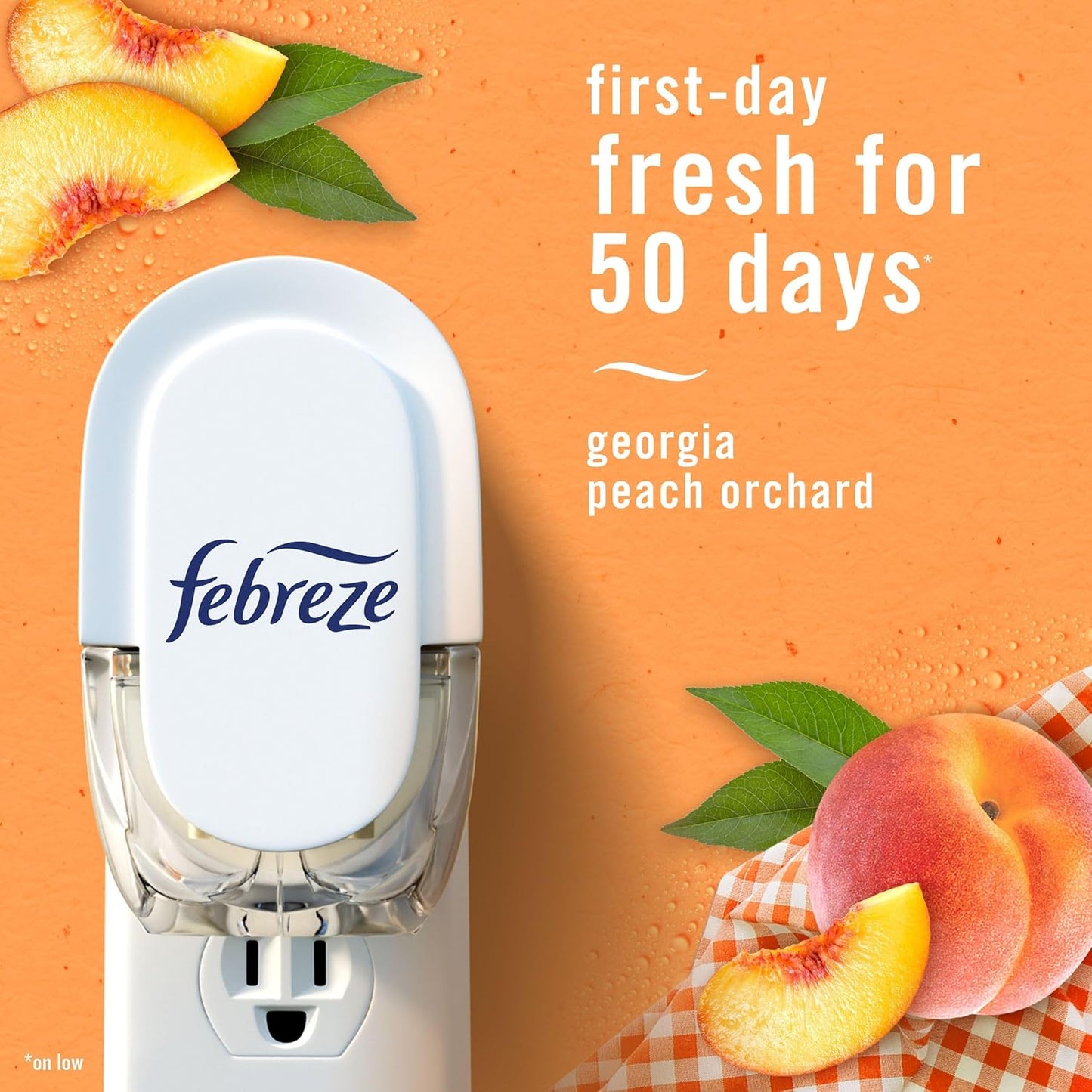 Febreze_Plug_In_Air_Freshener,_Odor-Fighting_Scented_Oil_Refill,_Air_Fresheners_for_Home_and_Bathroom_and_Kitchen,_Long_Lasting_for_Strong_Odors,_Juicy_Summer_Peaches_Scent,_0.87oz_Refills,_4_Count