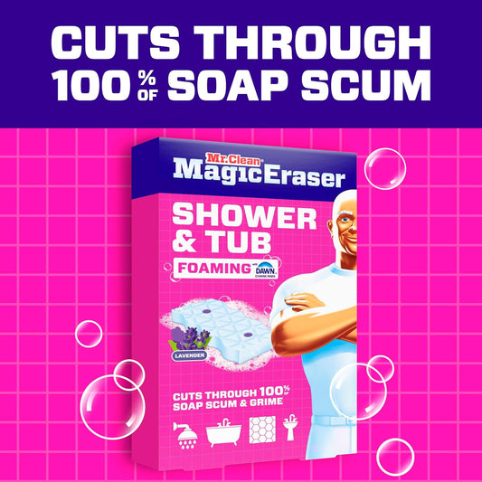 Mr._Clean_Magic_Eraser_Sponge,_Bathroom,_Shower,_Tub_Cleaner,_Soap_Scum_Remover,_Bathroom_Cleaning_Supplies,_Dawn_Cleaning_Power_with_Lavender_Scent,_Shower_&_Tub,_8ct