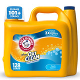 ARM & HAMMER Plus OxiClean Ultra Stain Fighters Liquid Laundry Detergent, Stain Remover for Clothes