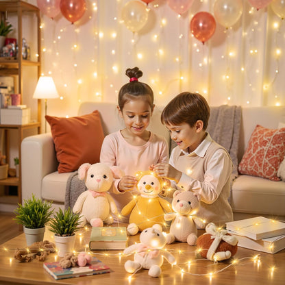 Mlambert_LED_Fairy_Lights_Battery_Operated_with_Timer,_Rechargeable_Mini_Twinkle_Lights_for_Christmas_Decor,_Holiday_Party,_32.8FT(16.4x2),_Warm_White