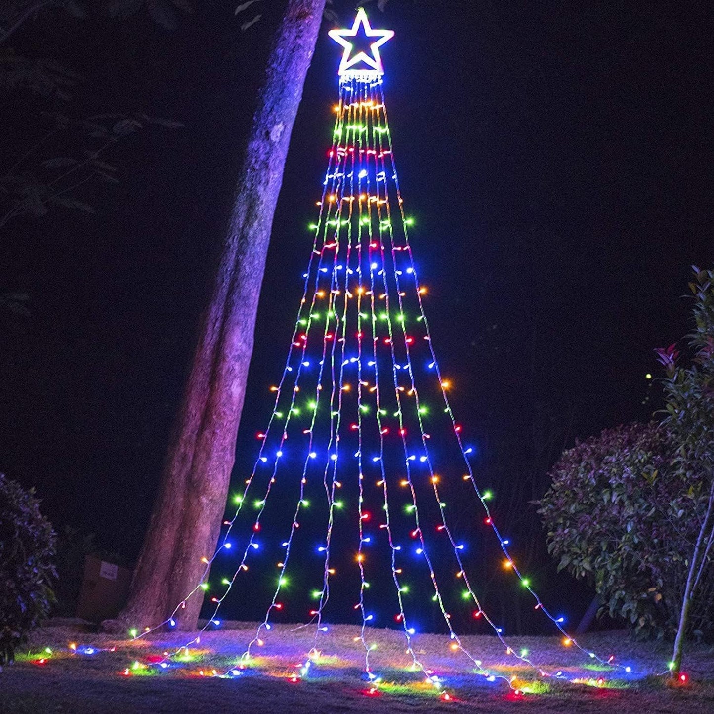 Outdoor_Christmas_Star_String_Lights,_320_LED_11.5_ft_Waterfall_Tree_Lights_with_8_Lighting_Modes_for_Indoor/Outdoor_Yard,_Home,_Festival,_Party,_Xmas,_New_Year_Decor
