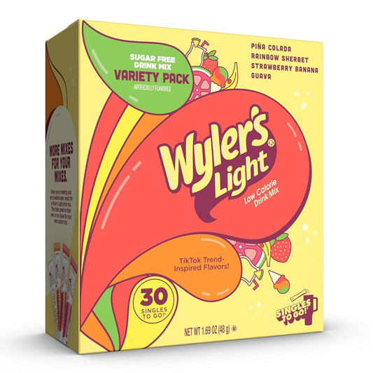 Wyler’s_Light_Island_Flavors_Variety_Pack,_Singles_To_Go_Sugar_Free_Drink_Mix,_Low_Calorie_Water_Enhancer,_30_Sticks,_Piña_Colada,_Rainbow_Sherbet,_Strawberry_Banana,_Guava