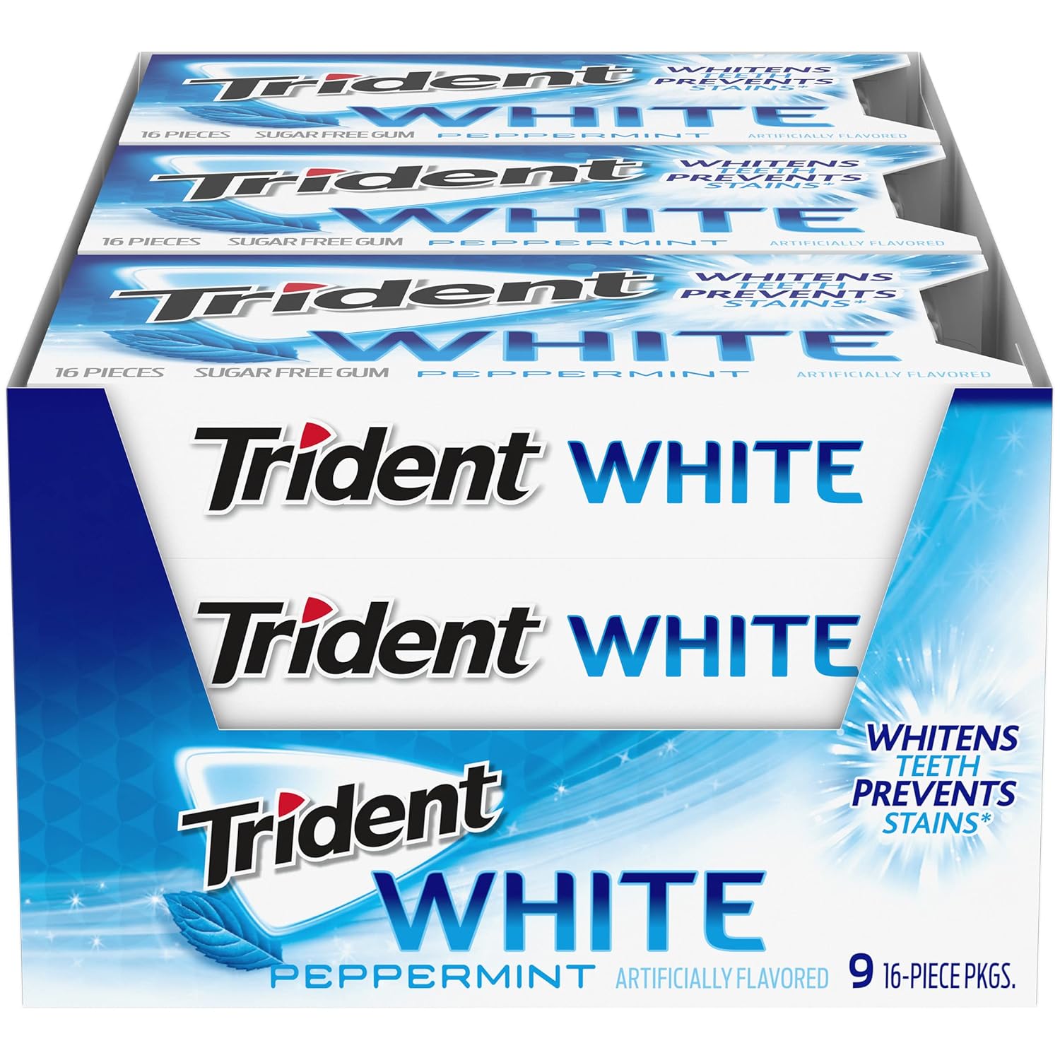 Trident_White_Peppermint_Sugar-Free_Chewing_Gum,_9_Packs_of_16_Pieces_(144_Total_Pieces)
