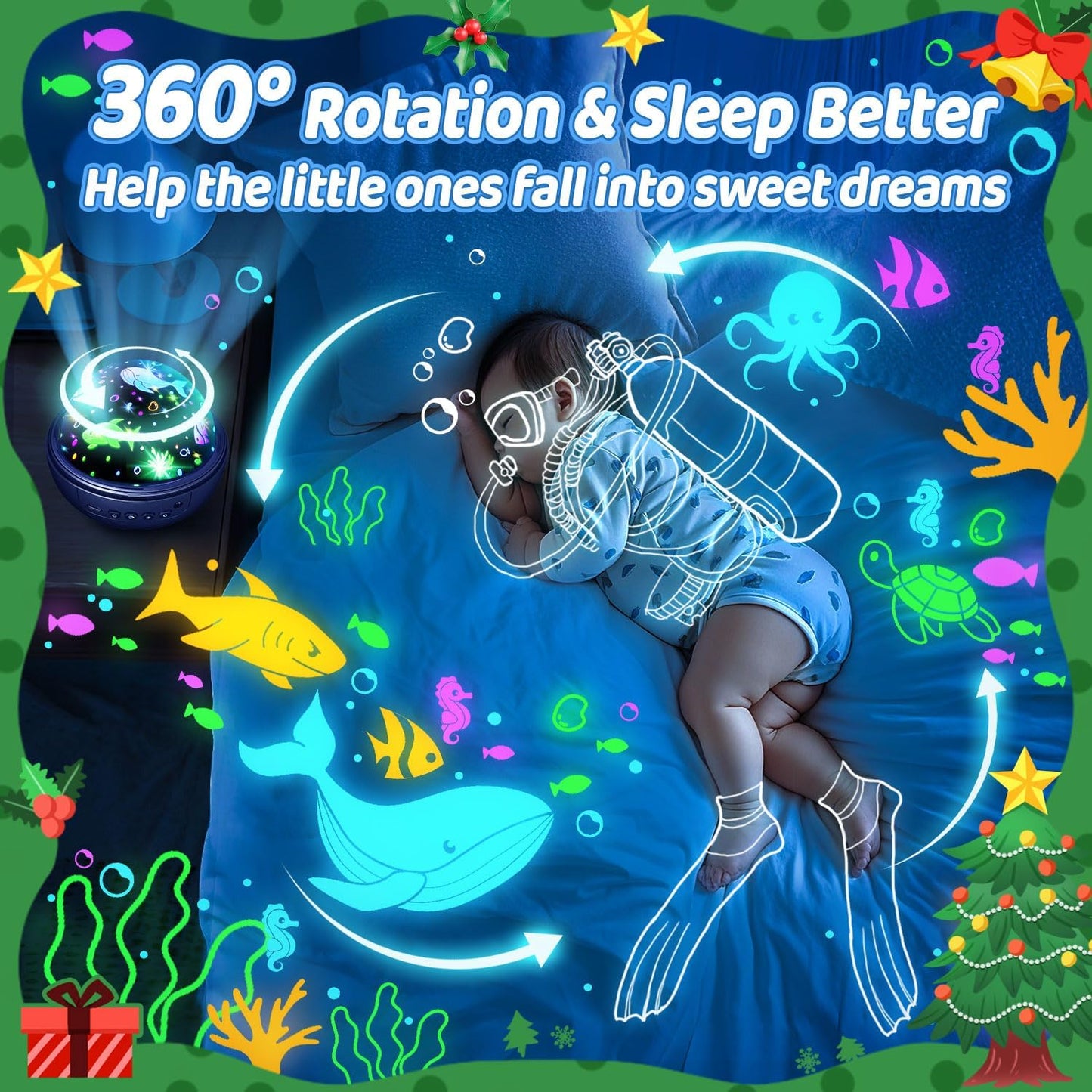 COOLNIGHT_Night_Light_for_Kids,93_Lighting+3_Films_Kids_Night_Light_Projector,Remote+Dimmable_Star_Projector,360°_Ceiling_Stars_Glow_in_The_Dark_Stars,Christmas_Gifts_for_4_Year_Old_Boy_Birthday_Gift