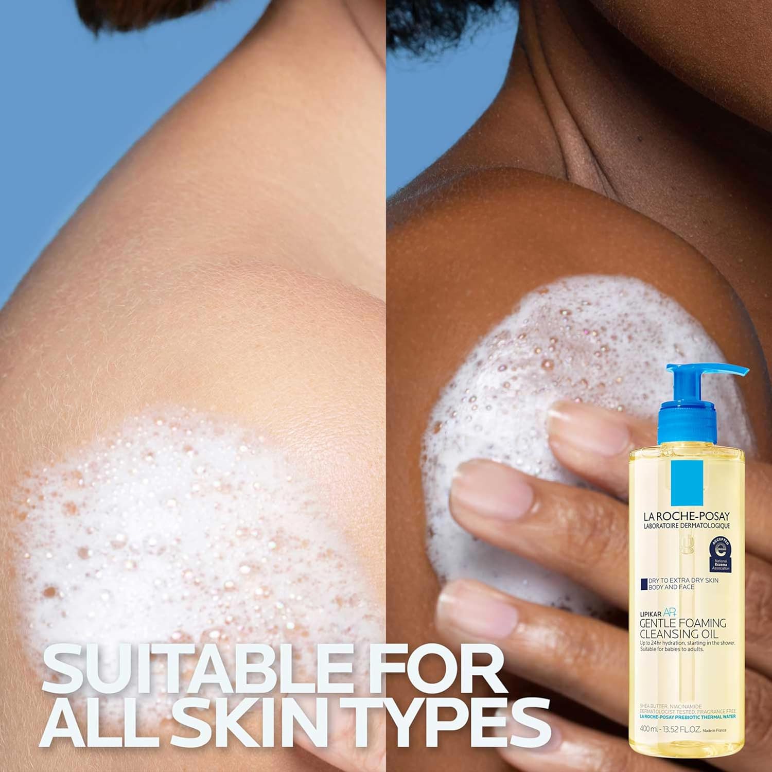 La_Roche-Posay_Lipikar_AP+_Gentle_Foaming_Cleansing_Oil,_Gentle_Oil_Cleanser_for_Face_and_Body_Formulated_with_Niacinamide,_Long-Lasting_24-hour_Hydration,_Fragrance-Free_&_Soap_Free