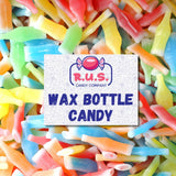 Old-Fashioned Wax Bottle Candy – 1/2 Lbs Bulk Pack – 5 Fruity Flavors (Lemon, Blue Raspberry, Orange, Cherry, Green Apple) – Retro Candy Drinks for Parties, Kids, and Nostalgic 90's Buffet (Half Pound)
