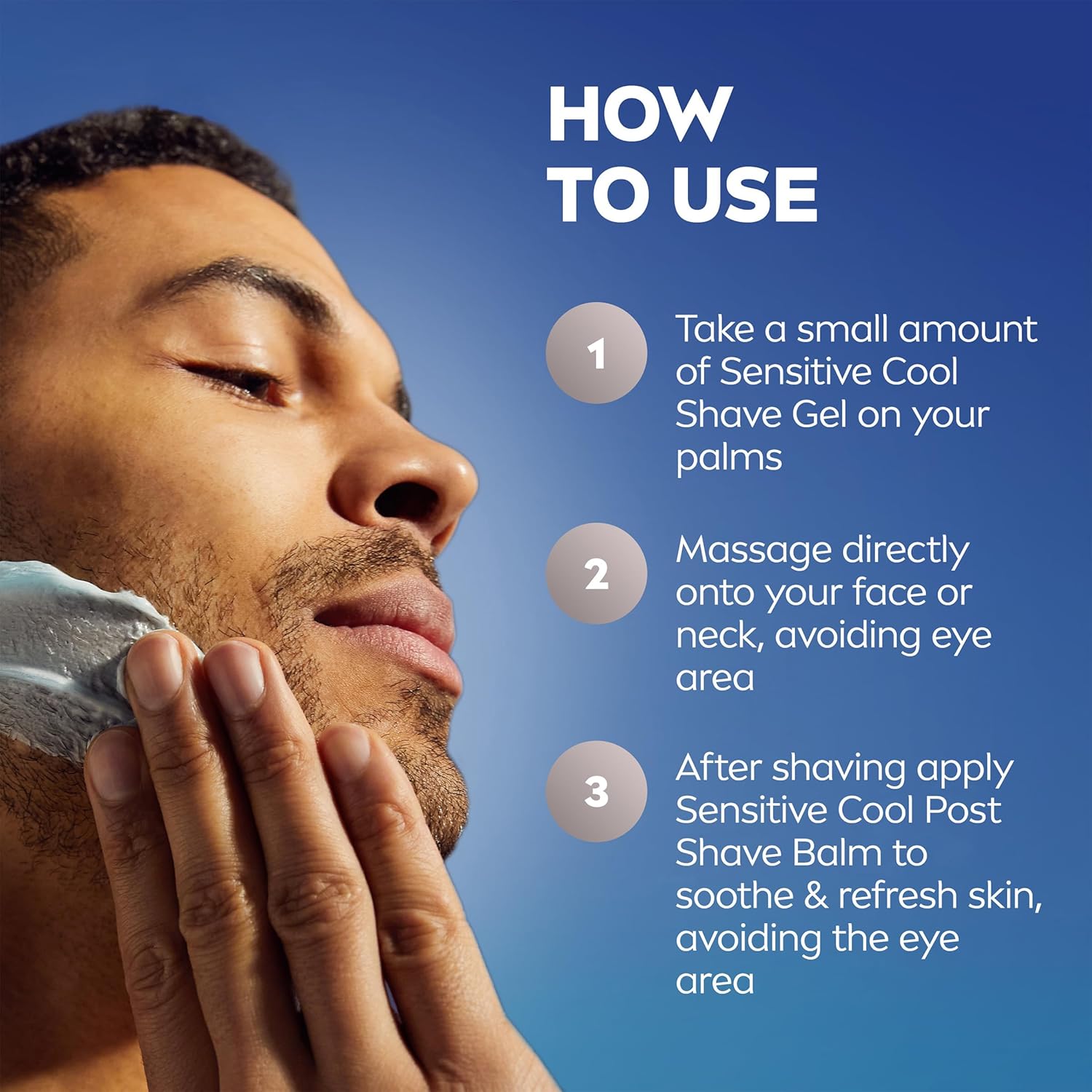 NIVEA_MEN_Sensitive_Cool_Shave_Gel_for_Sensitive_Skin,_Alcohol_Free_Shaving_Gel_with_Chamomile_Extract,_7_Oz_Can,_Pack_of_3