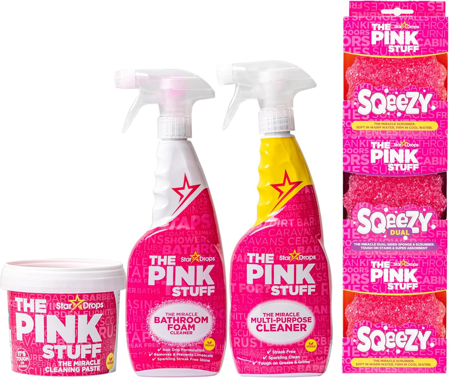 Stardrops_–_The_Pink_Stuff_Ultimate_Cleaning_Pack_–_Miracle_Cleaning_Paste,_Multi-Purpose_Spray_&_Bathroom_Foam_–_Cuts_Grease,_Removes_Stains,_Cleans_Kitchens,_Bathrooms,_and_More