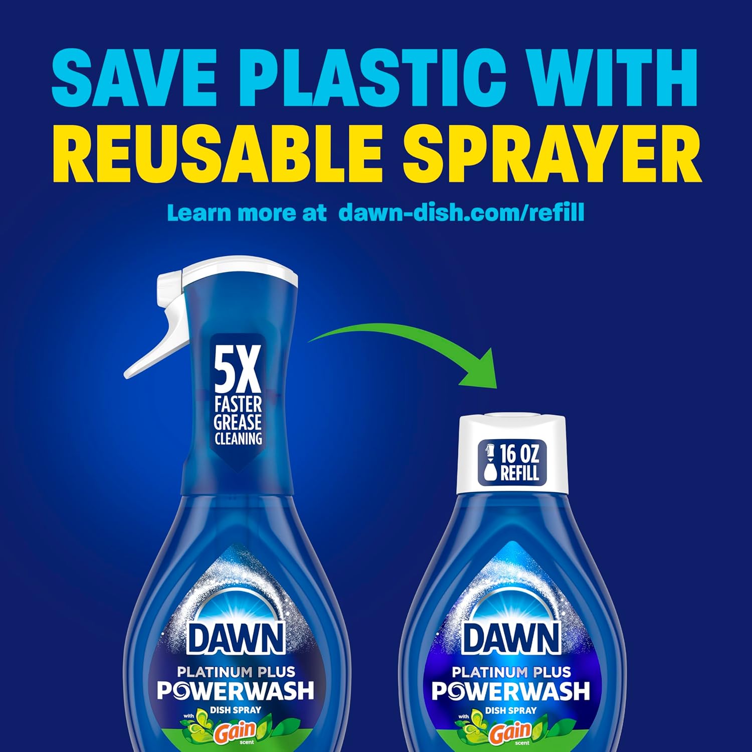 Dawn_Powerwash_Gain_Original_Dish_Spray,_Liquid_Dish_Soap,_Dish_Soap_Refill,_,_1_Starter_Kit_+_3_Refills,_64_Fl_Oz_Total_(16_fl_oz/bottle)
