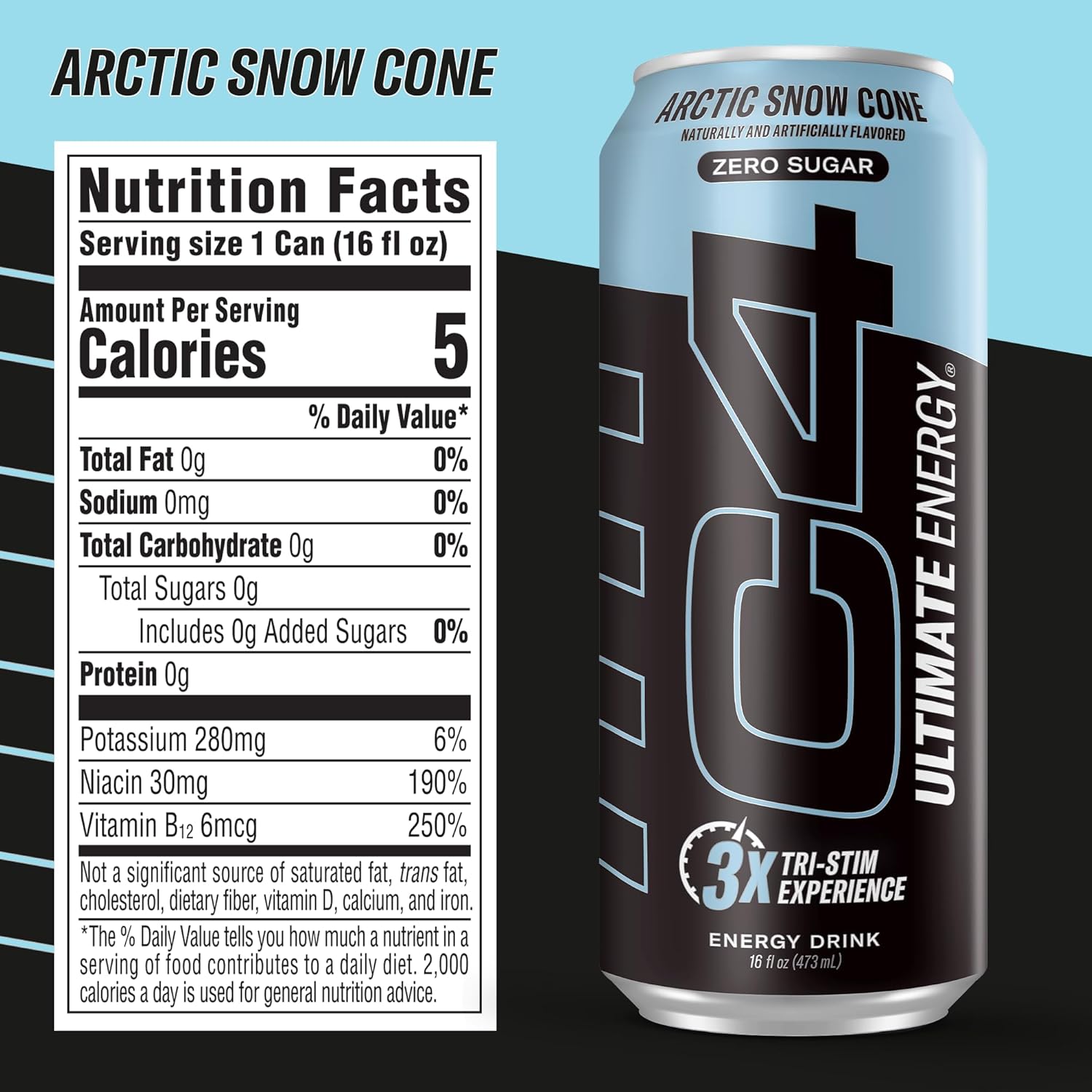 C4_Ultimate_Sugar_Free_Energy_Drink_16oz_(Pack_of_12)_|_Arctic_Snow_Cone_|_Pre_Workout_Performance_Drink_with_No_Artificial_Colors_or_Dyes