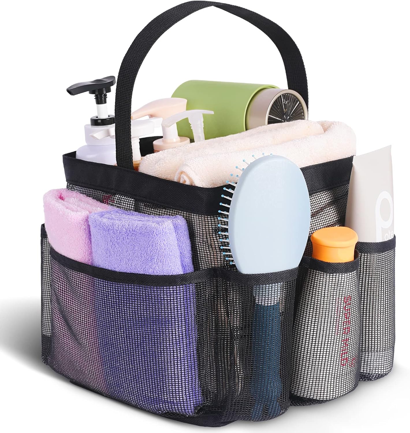 EUDELE_Mesh_Shower_Caddy_Portable_for_College_Dorm_Room_Essentials,_Shower_Caddy_Dorm_with_9-Pocket_Large_Capacity_for_Beach,_Swimming,_Gym,_Camping,_Travel_essentials