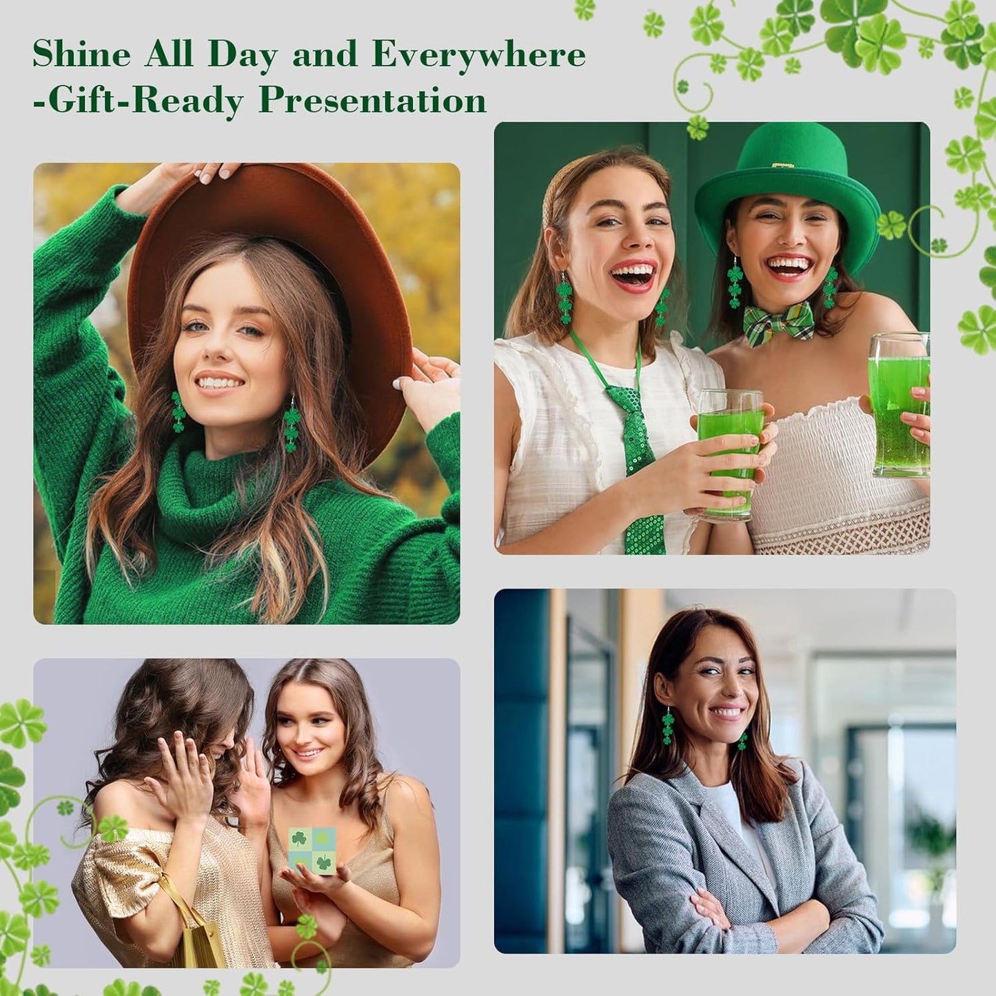 St_Patricks_Day_Accessories_Earrings_for_Women:_Green_Shamrock_Dangle_Earrings,_Good_Luck_Shirt,_Irish_Party_Favor_Gift
