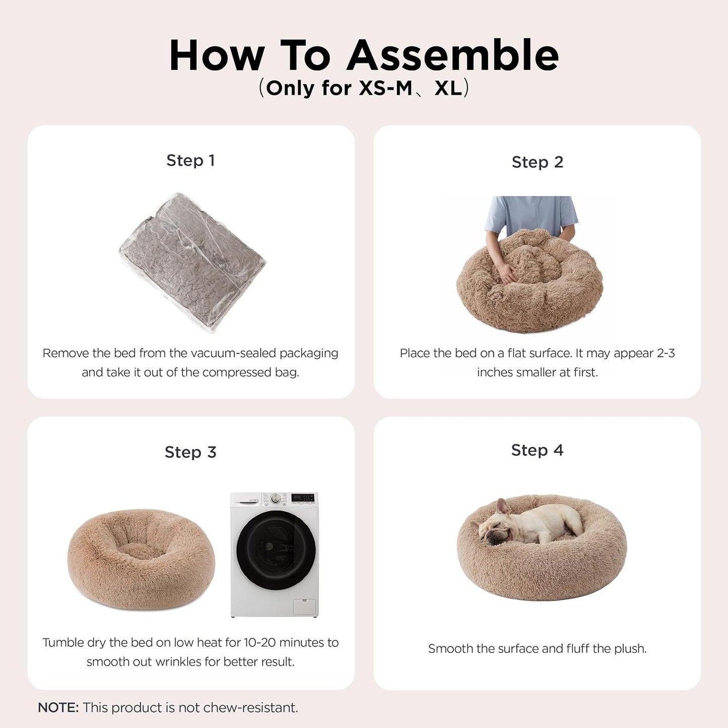 Bedsure_Calming_Dog_Bed_Medium_Size_Dog_-_Donut_Washable_Medium_Pet_Bed,_30_inches_Anti-Slip_Round_Fluffy_Plush_Faux_Fur_Cat_Bed,_Fits_up_to_45_lbs_Pets,_Camel