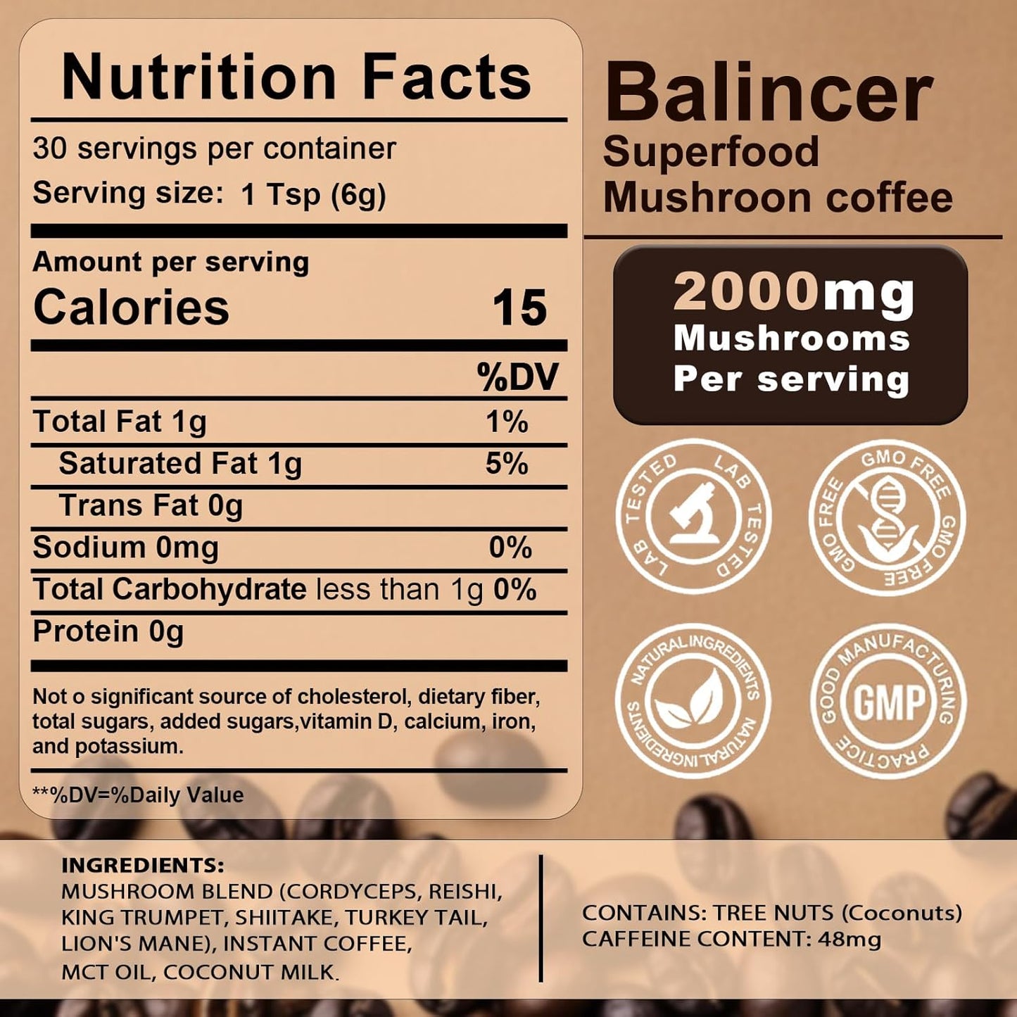 Mushroom_Coffee,_6_Adaptogenic_Mushrooms_(Lion's_Mane,_Cordyceps,_Turkey_Tail_&_Other)_Mixed_with_Premium_Instant_Coffee_for_Focus,_Energy,_Immune_and_Gut_Health_Support,_30_Servings