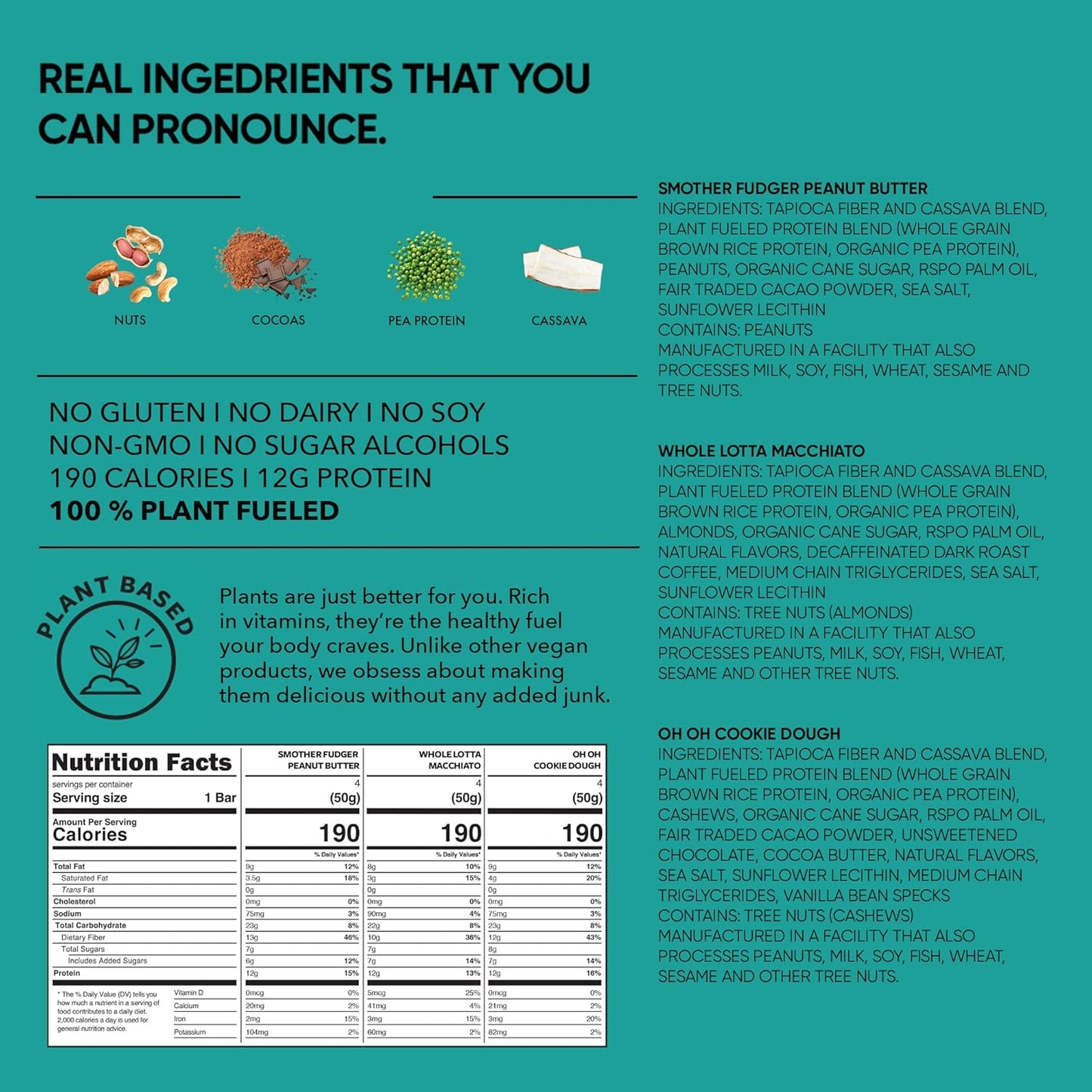 TRUBAR_Vegan_Protein_Bar_Variety_Pack,_Assorted_Flavors,_Peanut_Butter,_Macchiato,_Cookie_Dough,_Gluten_Free,_Vegan_Protein_Snacks,_12G_Plant-Based_Protein,_High_Fiber,_Healthy_Protein_Bars,_12_CT
