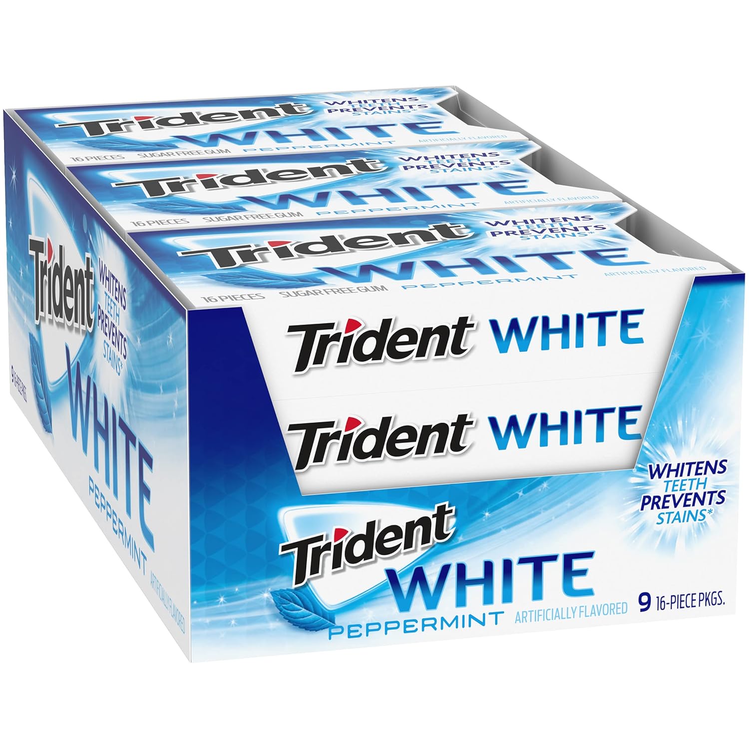 Trident_White_Peppermint_Sugar-Free_Chewing_Gum,_9_Packs_of_16_Pieces_(144_Total_Pieces)