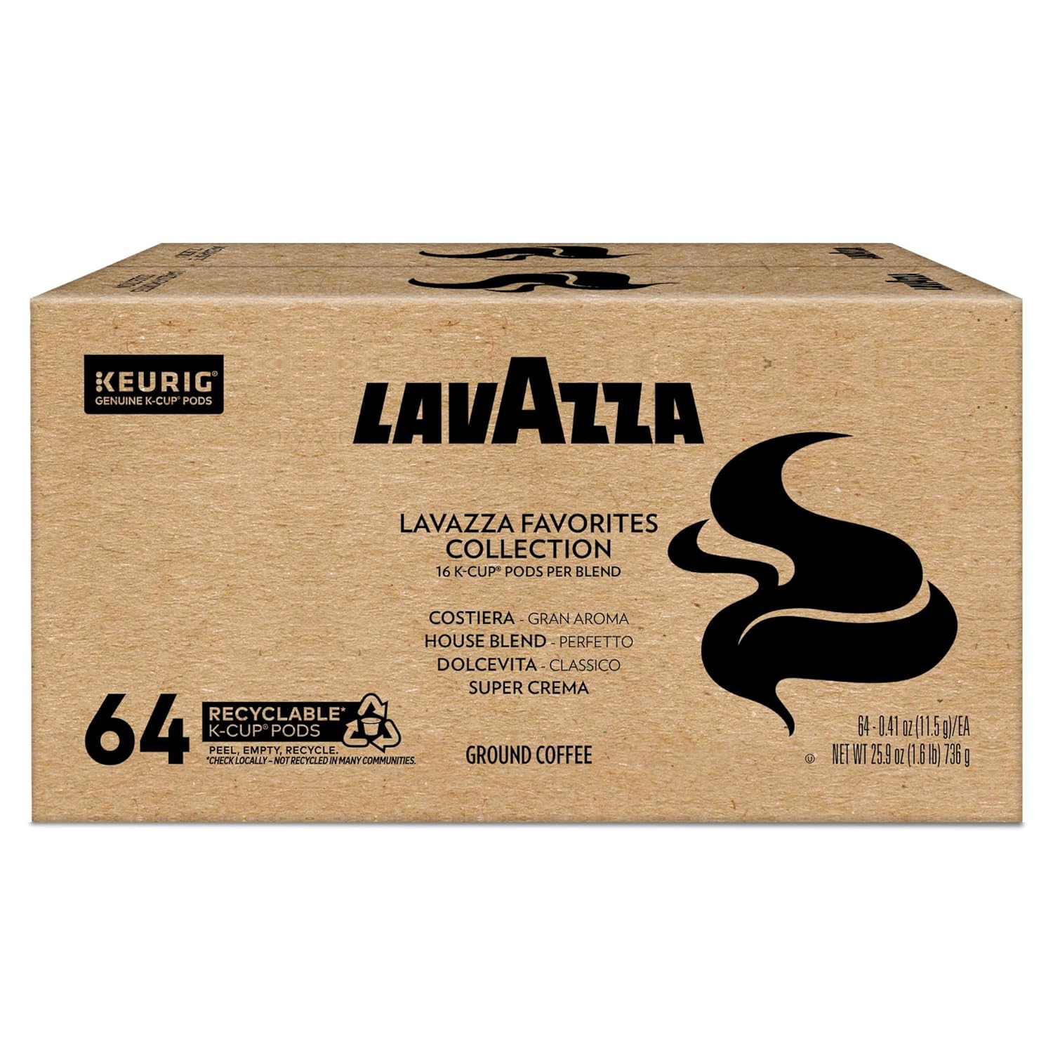 Lavazza_Favorites_Collection_Variety_Pack,_Single_Serve_Keurig®_K-Cup®_Pods,_Light_and_Medium_Roast_Coffees,_64-Count_Box