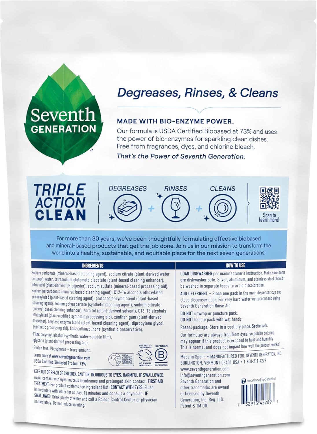 Seventh_Generation_Triple_Action_Clean_Automatic_Dishwasher_Detergent_Packs_with_Bio-Enzyme_Power,_Free_&_Clear,_Fights_48-hour_Stuck-on_Food,_54_count