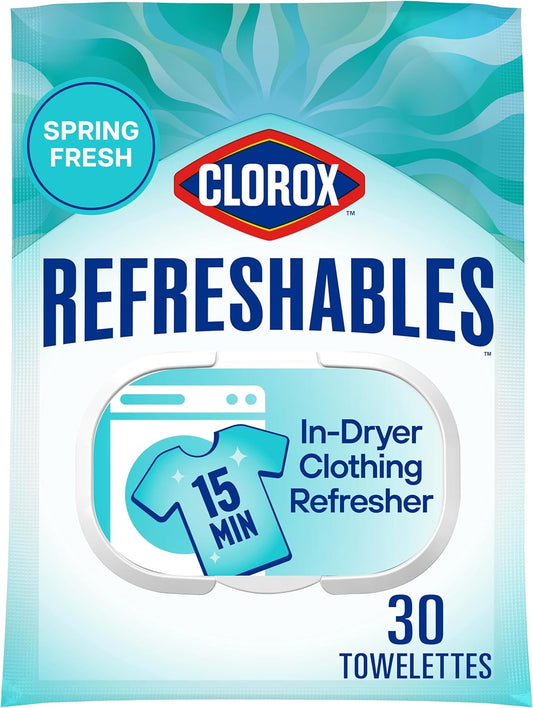 Clorox_Refreshables_In_Dryer_Clothing_Refresher,_Spring_Fresh,_30_Towelettes