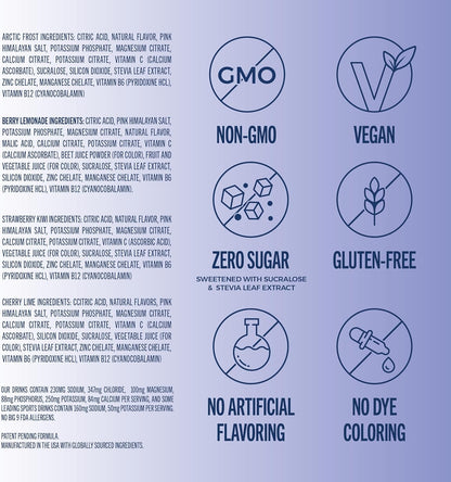 TREVI™_Sugar_Free_Electrolytes_-_Drink_Mix_Hydration_Powder_Packets_-_28_Count_-_Favorites_Variety_Pack_-_Cherry_Lime,_Strawberry_Kiwi,_Berry_Lemonade,_Arctic_Frost